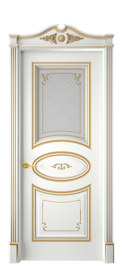 Прованс ДО | Белая эмаль патина золото