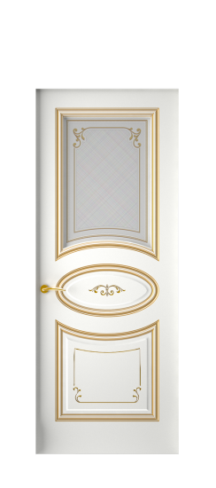 Прованс ДО | Белая эмаль патина золото