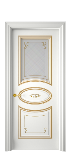 Прованс ДО | Белая эмаль патина золото