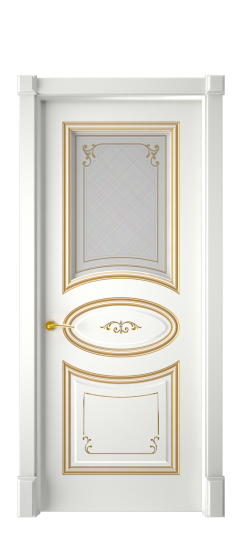 Прованс ДО | Белая эмаль патина золото