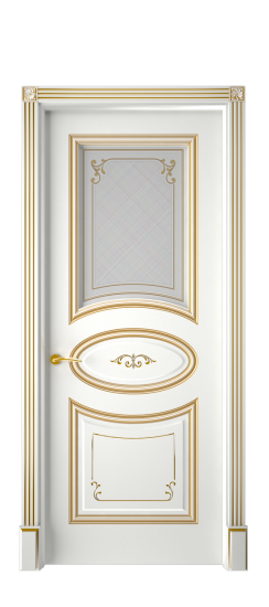 Прованс ДО | Белая эмаль патина золото