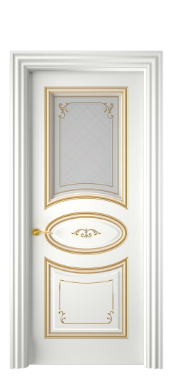 Прованс ДО | Белая эмаль патина золото