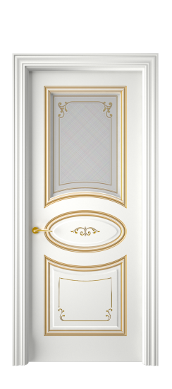 Прованс ДО | Белая эмаль патина золото