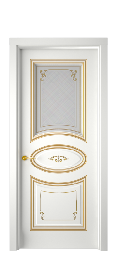 Прованс ДО | Белая эмаль патина золото