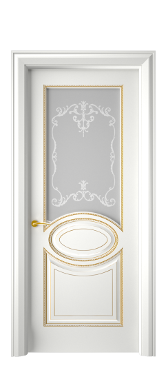 Верона ДО | Белая эмаль патина золото