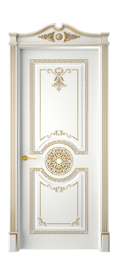 Версаль ДГ | Белая эмаль патина золото