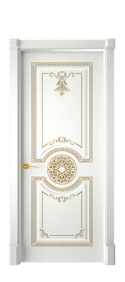 Версаль ДГ | Белая эмаль патина золото