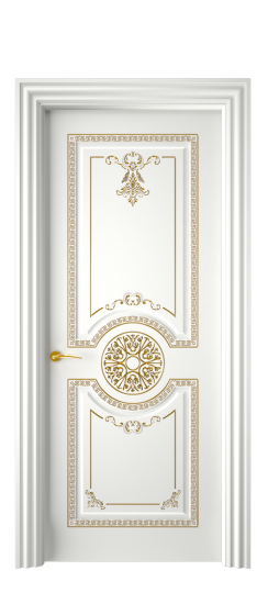 Версаль ДГ | Белая эмаль патина золото