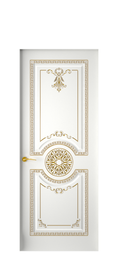 Версаль ДГ | Белая эмаль патина золото