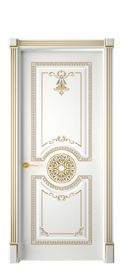 Версаль ДГ | Белая эмаль патина золото