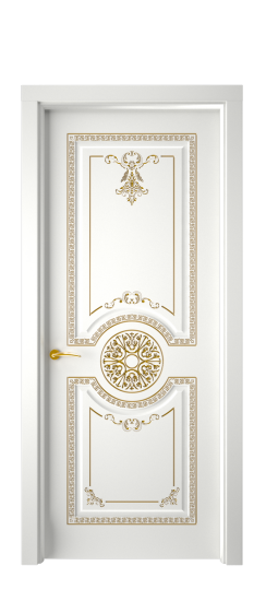 Версаль ДГ | Белая эмаль патина золото