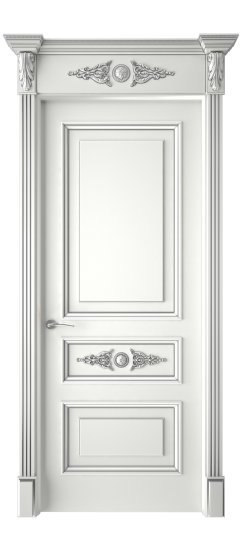 Кардинал ДГ | Белая эмаль патина серебро