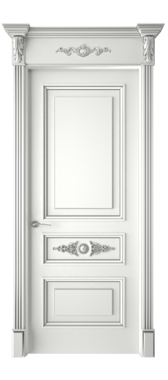 Кардинал ДГ | Белая эмаль патина серебро