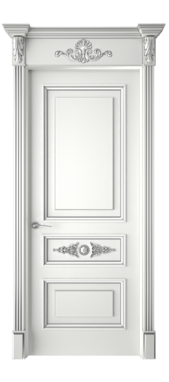 Кардинал ДГ | Белая эмаль патина серебро