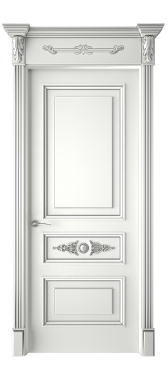 Кардинал ДГ | Белая эмаль патина серебро