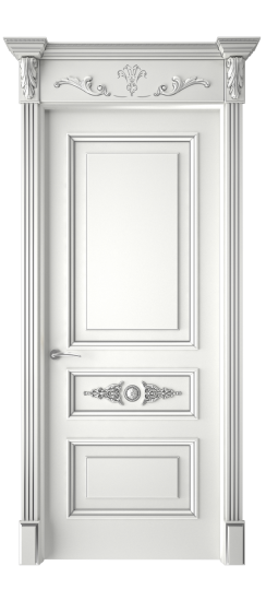 Кардинал ДГ | Белая эмаль патина серебро