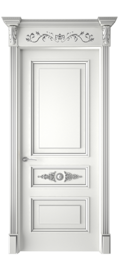 Кардинал ДГ | Белая эмаль патина серебро