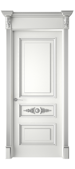 Кардинал ДГ | Белая эмаль патина серебро