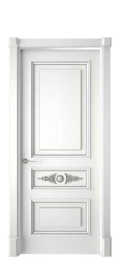 Кардинал ДГ | Белая эмаль патина серебро