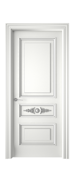 Кардинал ДГ | Белая эмаль патина серебро