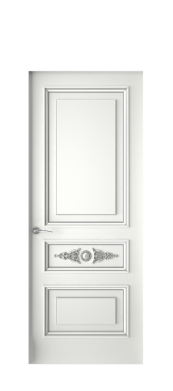 Кардинал ДГ | Белая эмаль патина серебро