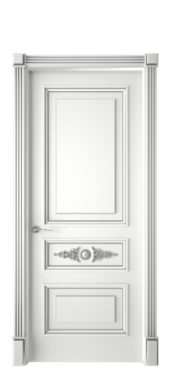 Кардинал ДГ | Белая эмаль патина серебро