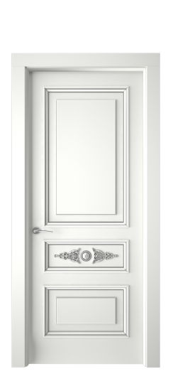 Кардинал ДГ | Белая эмаль патина серебро