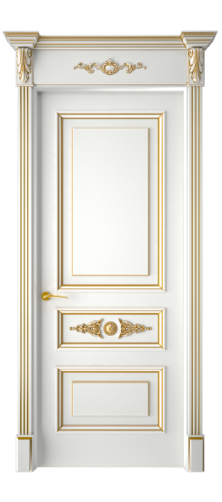 Кардинал ДГ | Белая эмаль патина золото