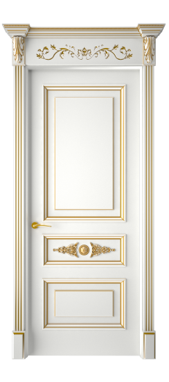 Кардинал ДГ | Белая эмаль патина золото