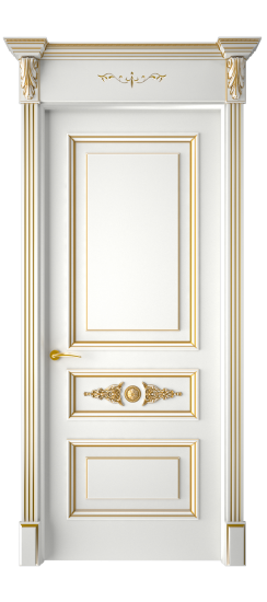 Кардинал ДГ | Белая эмаль патина золото