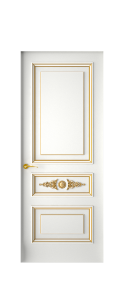 Кардинал ДГ | Белая эмаль патина золото