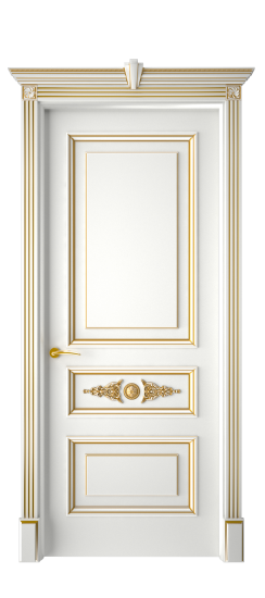 Кардинал ДГ | Белая эмаль патина золото