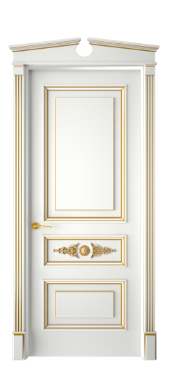 Кардинал ДГ | Белая эмаль патина золото