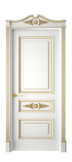 Кардинал ДГ | Белая эмаль патина золото