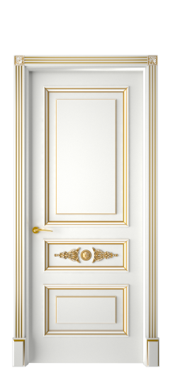 Кардинал ДГ | Белая эмаль патина золото