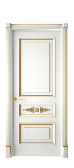 Кардинал ДГ | Белая эмаль патина золото