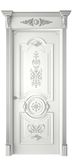 Каролина ДГ | Белая эмаль патина серебро