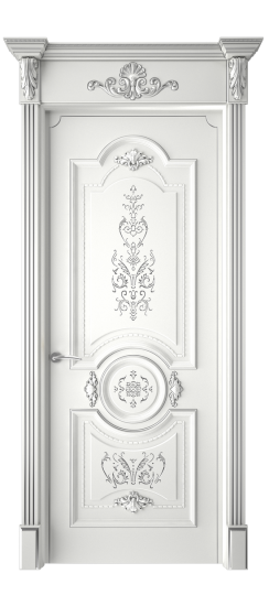 Каролина ДГ | Белая эмаль патина серебро