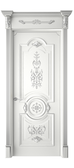 Каролина ДГ | Белая эмаль патина серебро