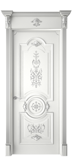 Каролина ДГ | Белая эмаль патина серебро