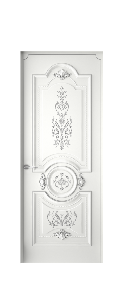 Каролина ДГ | Белая эмаль патина серебро