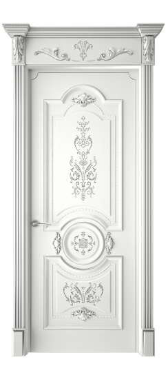 Каролина ДГ | Белая эмаль патина серебро