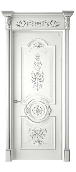 Каролина ДГ | Белая эмаль патина серебро