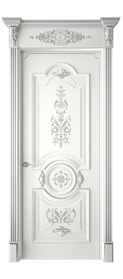 Каролина ДГ | Белая эмаль патина серебро