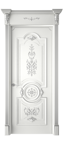 Каролина ДГ | Белая эмаль патина серебро