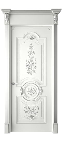 Каролина ДГ | Белая эмаль патина серебро