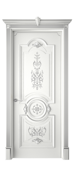 Каролина ДГ | Белая эмаль патина серебро