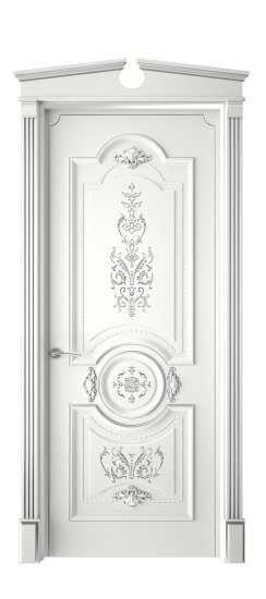 Каролина ДГ | Белая эмаль патина серебро