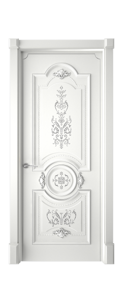 Каролина ДГ | Белая эмаль патина серебро