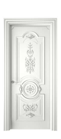 Каролина ДГ | Белая эмаль патина серебро